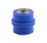 RASTKY Kit de Roulements Robustes pour Poulie à Chaîne, Curseur à Rouleaux, pour Vélo de Rue, VTT - Roue de Guidage à Forte Résistance pour Vélos Tout-terrain, Différentes Couleurs (Bleu 8MM)