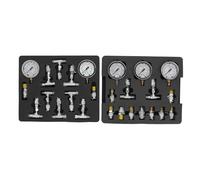 RASTKY Kit de Test de Pression Hydraulique Ensemble de Manomètre Haute Pression Durable pour les Ouvriers D'entretien des Excavatrices Acier Inoxydable Acier au Carbone Nylon pour une Mesure Précise