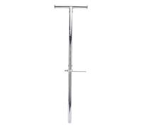 RASTKY Kit de Test de Sonde à Poignée en T, échantillonneur de Sol en Acier Inoxydable sans Effort avec Pédale pour Jardin et Ferme, 3 Tiges