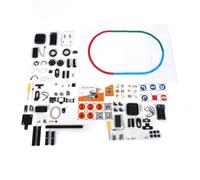 RASTKY Kit de Voiture Robot Intelligent avec Module de AI pour éviter Les Obstacles de Programmation Python, pour Adolescents Débutants, Matériau ABS en Alliage D'aluminium