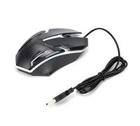 RASTKY La Souris de Jeu Filaire Lumineuse Effectue des Clics Précis et des Exécutions Rapides pour Les Grands Jeux (Black)