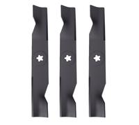 RASTKY Lame de Coupe de Gazon Trois Pièces, Jeu de Remplacement avec Trou Central en étoile à Cinq Branches, Composant Durable pour Tondeuses 48 Pouces
