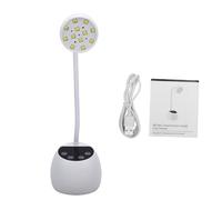 RASTKY Lampe LED à Col de Cygne Rechargeable 36W, avec Minuterie de Reconnaissance Intelligente, Sèche-Ongles Portable à Capteur Automatique pour Ongles en Gel (WHITE)