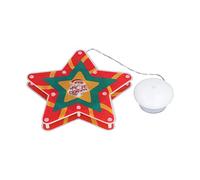 RASTKY Lampe Suspendue LED en Forme de Tasse de Noël, Jolie Lampe de Décoration de Noël à Suspendre pour Fenêtre avec Ventouse, Alimentée par Batterie pour la Décoration de Fête à la Maison,