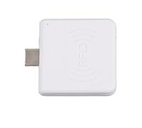 RASTKY Lecteur de Cartes Portable OTG USB pour Téléphone Portable, Graveur Portatif UHF pour la Gestion Logistique, Matériau ABS (White)