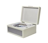 RASTKY Lecteur de Musique Lecteur de Cassettes BT de Type Plateau Polyvalent avec Télécommande Infrarouge pour Collectionneurs de Musique 8,1 * 6,5 * 3,9 Pouces (White)