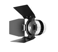 RASTKY Lentille de Fresnel pour Lumière Vidéo 10 Fois Plus Lumineuse avec Porte de Grange à 4 Feuilles, Support, Outil de Mise en Forme de la Lumière de Studio, Rangement et Transport (F10)