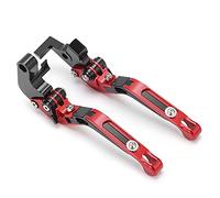 RASTKY Leviers de Frein Leviers de Frein de Guidon en Alliage d'aluminium Remplacement Tenere 700 2019-2021 Pliable Extensible (rouge)