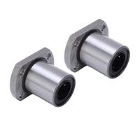 RASTKY LMH16UU 16mm ID Roulement à Billes Linéaire 2 Pièces Support de Bride Ovale CNC Roulement de Mouvement Linéaire pour les Poinçons de Machine-outil Portant L'acier