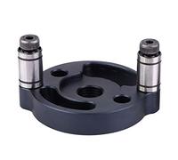 RASTKY Localisateur de Perçage de Trous en Alliage D'aluminium, Guide de Gabarit de Cheville Résistant à L'usure avec Conception à Deux Griffes, Idéal pour les Projets de Menuiserie, épaisseur