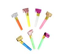RASTKY Lot de 100 Sifflets de Fête Colorés, Idéal pour les Célébrations, les événements Scolaires, Noël, le Nouvel An, Plastique de qualité supérieure.
