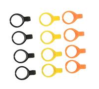 RASTKY Lot de 12 Anneaux Coupe-Fil Colorés en Plastique pour la Couture, la Fabrication de Bijoux, Le Matelassage, Le Tricot et Le Point de Croix - Outils de Coupe de Fil Essentiels pour