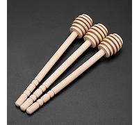 RASTKY Lot de 24 Gadgets de Cuisine en Bois pour Arroser le Miel, le Sirop D'érable, 100% Bois Naturel, Lisse pour Améliorer les aliments. (15 six emplacements)