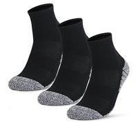 RASTKY Lot de 3 Chaussettes de Randonnée Respirantes pour Hommes pour L'escalade et les Voyages, Chaussettes de Randonnée Rembourrées et Confortables, 80% Coton + 17% Polyester + 3% (M)