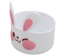 RASTKY Lot de 3 Manchons de Protection Antidérapants en Silicone pour Bouteille d'eau, Motif Lapin Ludique, Couvercle Inférieur de Tasse pour Enfants, Manchon de Tasse Léger pour Un Usage Quotidien