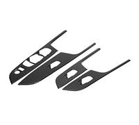 RASTKY Lot de 4 Couvercles de Panneau de Commutateur de Lève-vitre en ABS pour Frontier NP300, élégant Couvercle de Panneau de Commutateur de Fenêtre Interne en Fibre de Carbone