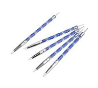 RASTKY Lot de 5 Stylos à Pointe en Silicone pour Sculpture et Modélisation, Large Gamme D'utilisations, Outils de Modélisation pour L'artisanat en Argile et en Cire, Outils de Sculpture de 15 Cm