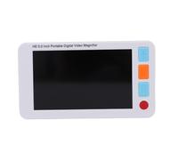 RASTKY Loupe de Lecture Portative avec écran Couleur de 5,0 Pouces, Grossissement 3-48x, Grossissements éclairés avec Fonction Auto et Vidéo, Eze/Thaw, Looks &els