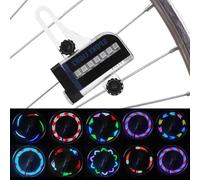 RASTKY Lumière de Rayon de Vélo de Montagne à LED RVB, étanche, économe en énergie avec 30 Modèles pour Les Cyclistes
