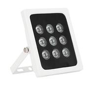 RASTKY Lumière de Remplissage IR Haute Puissance avec Fonction Marche/arrêt Automatique, DC12V 9W, étanche IP66 pour Caméra de Vidéosurveillance, Support Réglable