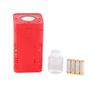 RASTKY Machine à Bulles de Feu D'artifice LED Bulles de Rêve Autocollants Faciles à Poser Souffleur de pour Célébrer Noël Nouvel an ABS Rouge 9.5x9.5x17.5cm