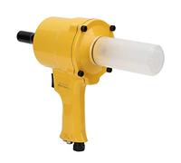 RASTKY Machine à Riveter Pneumatique, Riveteuse Pneumatique Légère, Résistante aux Chocs pour Le Travail du Bois, à 2 Griffes, en Alliage D'aluminium pour Portes et Fenêtres