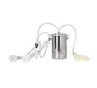 RASTKY Machine de Traite Manuelle - Kit de Traite Portable de 2000 Ml avec un Fort Contrôle d'aspiration, une Bouteille en Acier Inoxydable, des Fermes IdealDairy et une Utilisation Domestique,