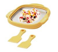 RASTKY Machine Multifonctionnelle de Friture de Glace de Réfrigération Rapide de Petit Fabricant de Petit Pain de Crème Glacée pour de Délicieuses Friandises, Acier Inoxydable 304 195x252x40mm