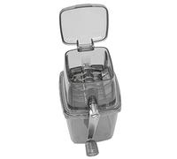 RASTKY Machine Portative de Hachoir de Broyeur à Glace de Lames D'acier Inoxydable pour les Fêtes de Bureau à la Maison capacité 23.9x16x12cm 1.25L (Noir transparent)