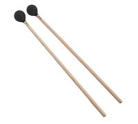RASTKY Maillets de Marimba Professionnels Fil Moyen Dur avec Manche en érable Jeu de Percussions -06, 1 Paire de Maillets de Marimba pour Clavier Débutants et Professionnels (BLACK)