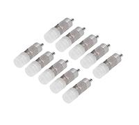 RASTKY Mamelon d'eau de Poulet en Acier Inoxydable Sûr, Sortie à Roulement à Billes à 360 Degrés pour Petits Animaux, 10 X Tétines de Poulet