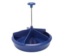 RASTKY Mangeoire en Plastique pour Porcelets, Durable, Grande capacité, 5 Fentes, Bol Rond pour bébé Cochon, Distributeur de Nourriture pour Le Bétail de la Ferme