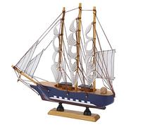 RASTKY Maquette de Bateau de Style Méditerranéen, Décoration de Voilier Durable pour Les Amateurs de Vintage, 11,22 X 11,02 X 5,12 Pouces
