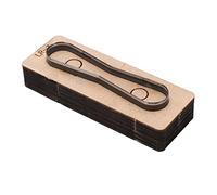 RASTKY Matrice de Découpe Précise en Métal et Cuir, Moule de Poinçon de Bricolage en Acier allié Haute densité pour Portefeuilles et Ceintures, Accessoires D'artisanat D'art (LR-3)