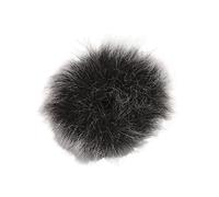 RASTKY Microphone à Fourrure Muff Muff Lavalier Microphone Couverture de 0,5 Cm 0,2 Pouce Compatible avec la Plupart des Lavillaires (noir et blanc)