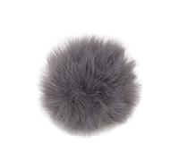 RASTKY Microphone à Fourrure Muff Muff Lavalier Microphone Couverture de 0,5 Cm 0,2 Pouce Compatible avec la Plupart des Lavillaires (GREY)