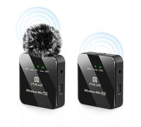 RASTKY Microphone sans Fil pour Appareil Photo, Réduction Intelligente du Bruit, Prise Omnidirectionnelle à 360°, Portée de Transmission de 10 M, Performance Longue Durée avec 10 (Un-déclencheur-Un)