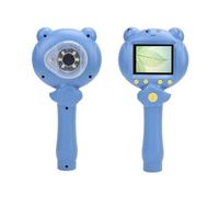 RASTKY Microscope de Poche pour Enfants 2,5 K 48 MP avec écran IPS de 2 Pouces, Microscope Numérique à Zoom 8X pour Les Sciences de L'éducation, adapté à L'apprentissage des Enfants (Blue)