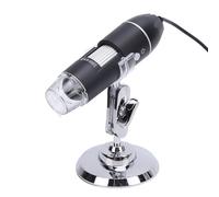 RASTKY Microscope Numérique USB Portable Haute Définition 1600X avec Lumière LED Réglable pour des Observations Détaillées, Compatible avec Les Téléphones et Ordinateurs Portables, Support Rotatif