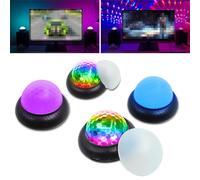 RASTKY Mini Boule Magique de Jeu de Lumière de Fête Rechargeable par USB 2 en 1 pour Une Atmosphère D'éclairage Dynamique Améliorant L'expérience de Jeu en Intérieur et en Extérieur (4PCS)