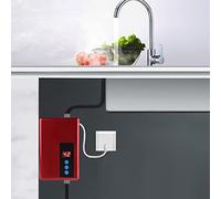 RASTKY Mini Chauffe-eau électrique instantané 5,5 Kw, économie D'énergie, Système D'eau Chaude, Utilisation en Cuisine, 220V (rouge)