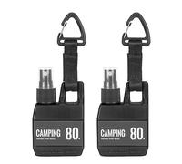 RASTKY Mini Flacon Pulvérisateur Portable de 80 Ml avec Lanière pour Solutions de Nettoyage de Repassage, Petit Flacon Pulvérisateur à Brume Fine de Type Presse pour L'arrosage des Plantes (BLACK)