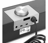 RASTKY Mini Haut-Parleur Multimédia 3W 2.0 Canaux, Technologie de Basse, Haut-Parleur de Bureau pour Ordinateur Portable avec Lumière D'ambiance Lumineuse, Noir/Argent (Black)