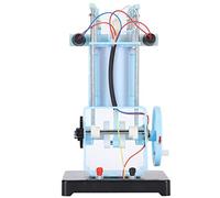 RASTKY Mini Jouet Modèle de Moteur à, équipement D'expérimentation Physique à Cylindre Unique à 4 Temps, Jouet alimenté par Batterie pour l'enseignement et la Démonstration du Principe de