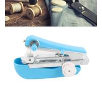 RASTKY Mini Machine à Coudre Portative Bleue Compacte, Pratique pour les Voyages à Domicile, Matériau Portable en Acier Inoxydable ABS