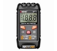 RASTKY Mini Multimètre Numérique Testeur de Tension Intelligent pour Mesure de Puissance AC/DC avec Plage Automatique NCV pour électriciens et Amateurs de Bricolage Noir/rouge, Modèle M113 1999