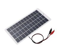 RASTKY Mini Panneau Solaire Polycristallin 5 W, énergie Solaire Portable avec Clips pour L'éclairage Domestique, Pompes à Eau Solaires, Petits Systèmes Solaires pour la Préparation aux Catastrophes