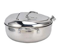 RASTKY Mini Poêle à Frire en Acier Inoxydable avec Thermomètre, Prévention des Fuites D'huile pour Cuisinière à Gaz à Induction, Friteuse de Cuisine économe en énergie (acier inoxydable 304#24cm)