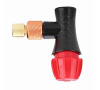 RASTKY Mini Pompe D'adaptateur de Tête de Valve de Vélo Légère de Gonfleur d'air Portatif pour Le Vélo de Montagne/de Route de Pneu Américain/français galvanisé 2,1 * 2,0 * 0,9 Pouces