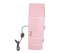 RASTKY Mini Réfrigérateur Petit, USB Portable Chaleur et USB Cosmétiques Stockage au Froid Utilisation pour la Maison Chambre à Coucher or Rose réfrigéré F Refroidisseur Miniature